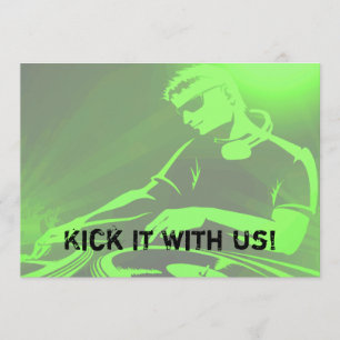 Invitation Jeu de jam. DJ