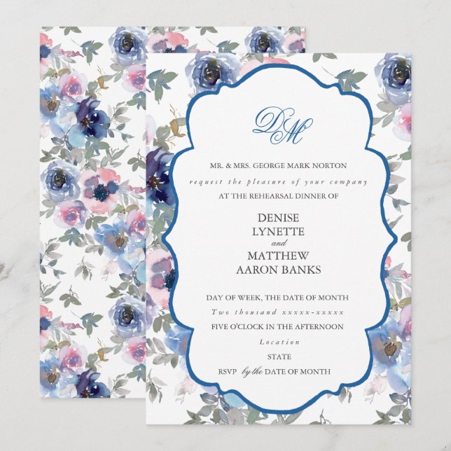Invitation Jeu de Mariages de l'appel d'offres Spun Sugar & S (Devant / Derrière)