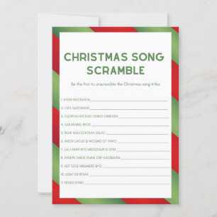 Invitation Jeu de Noël - Non modifiable -