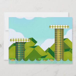 Invitation Jeu de plateforme rétro