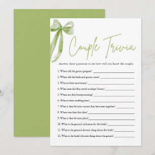 Invitation Jeu de quiz pour enterrement de vie de jeune fille