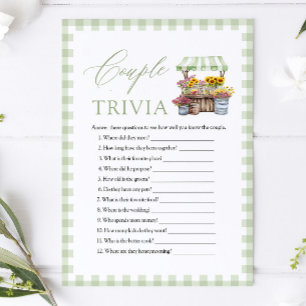 Invitation Jeu de quiz pour la fête de fiançailles du couple
