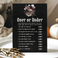 Jeu de Salle de Mariée Crâne d'Halloween Au-Dessus
