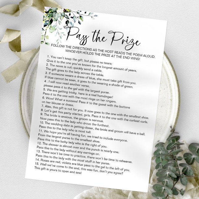Invitation Jeu de Salle de Mariée: Passez le Prix (Créateur téléchargé)