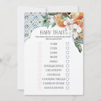 Jeu de Traits de Bébé Italien de Tuile Côtière de