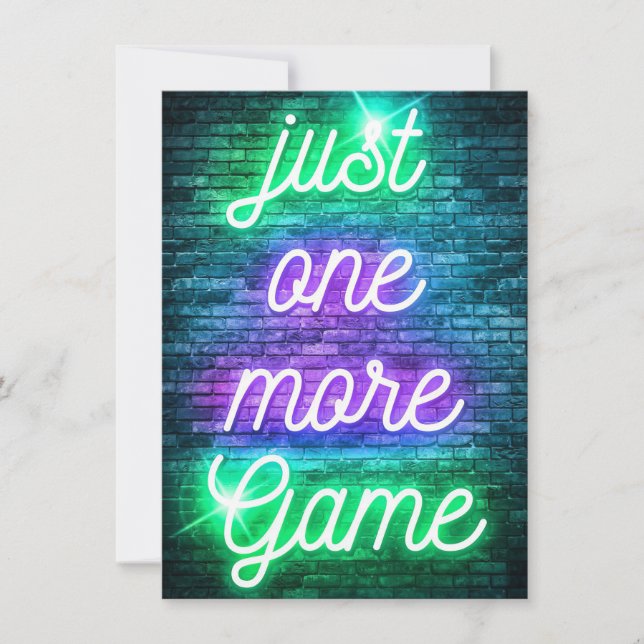 Invitation Jeu Juste Un Jeu De Plus (Devant)
