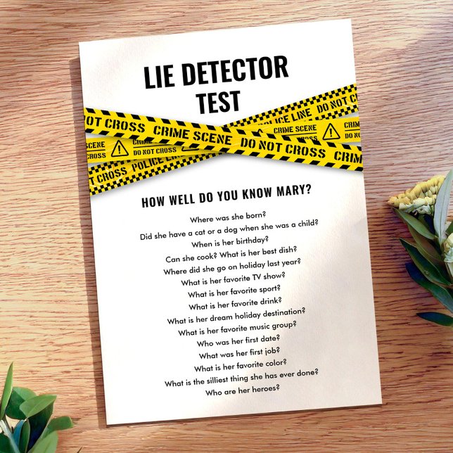 Invitation Jeu-questionnaire de parti Police Party avec bande (Créateur téléchargé)