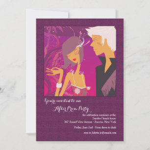 Invitation Jeune Couple après l'invitation de Prom