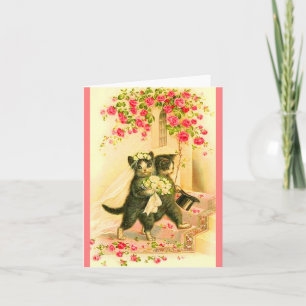 Invitation jeune mariée de kitten