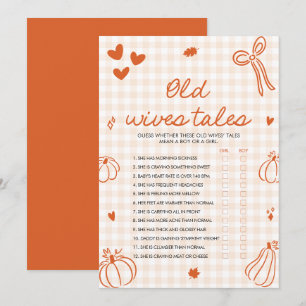 Invitation Jeux de baby shower : vieilles histoires de femmes