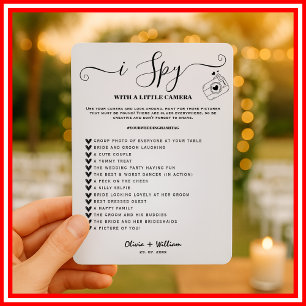 Invitation Jeux de chasse au trésor de réception de mariage I