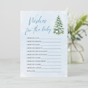 Invitation Jeux de conseils pour bébé avec des vœux de Noël e