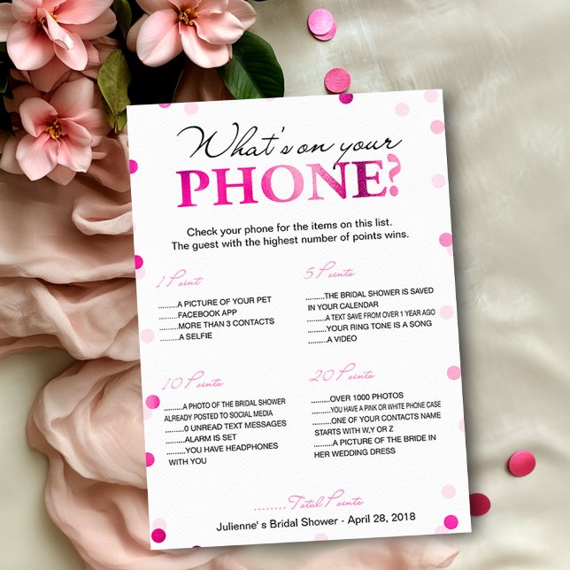 Invitation Jeux de douche de mariée : ce qu'il y a sur votre  (Créateur téléchargé)