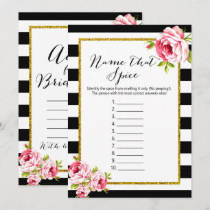 Invitation Jeux de Fête des mariées x2 - Nom épice Conseils