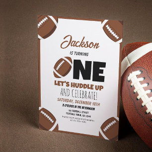 Invitation Jeux de football moderne enfants 1er anniversaire