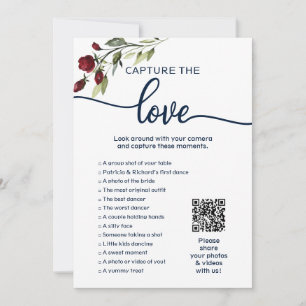 Invitation Jeux de mariage I Spy Capturez l'amour Chasse aux
