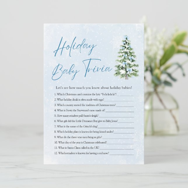Invitation Jeux de questions-réponses pour bébé sur le thème  (Debout devant)