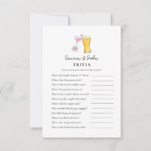 Invitation Jeux de quiz pour douche de couple Bubbles and Bre
