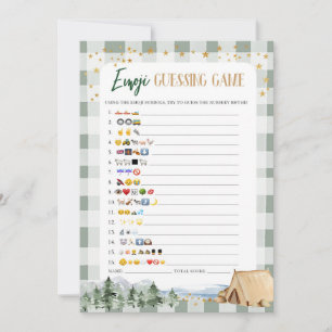Invitation Jeux d'emojis pour la baby shower de notre plus gr