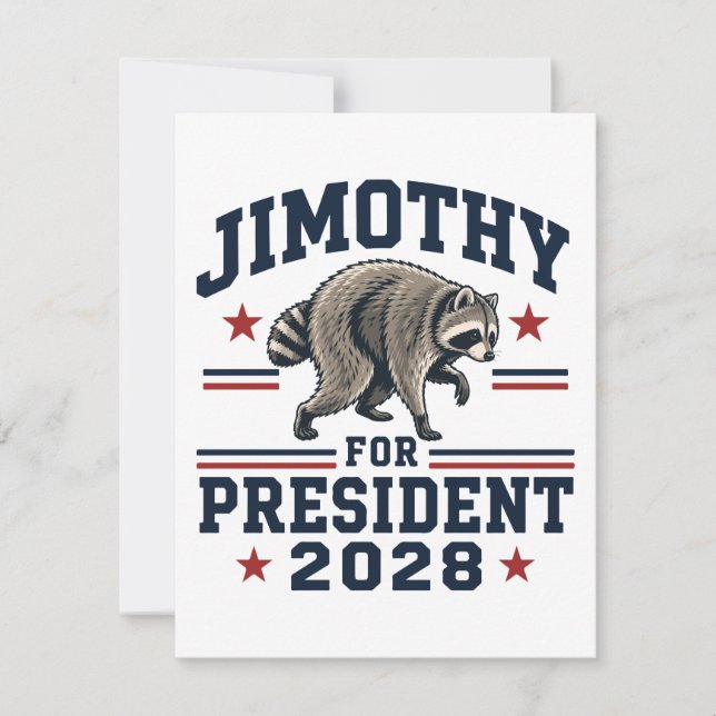 Invitation Jimothy président 2028 (Devant)