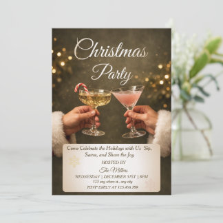 Invitation Jingle And Mingle Christmas Cocktail Party 