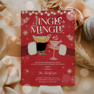 Invitation Jingle And Mingle Christmas Cocktail Party