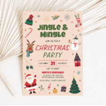 Jingle de vacances et Mingle adorable fête de Noël