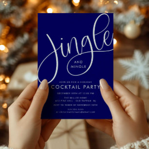 Invitation Jingle et Mingle Holiday Cocktail Party