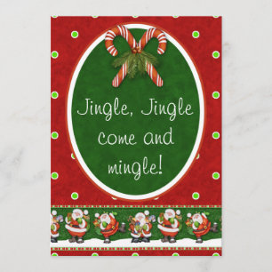 Invitation Jingle, Jingle, venez vous mêler !Fête de Noël
