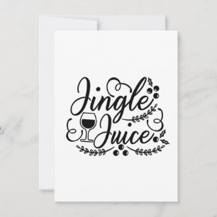 Invitation Jingle Juice Drôle de Noël Bière Buvant