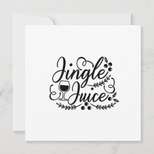 Invitation Jingle Juice Funny Noël Bière Boire