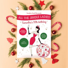 Jingle Ladies Night Out Disco Ball Retro Holiday