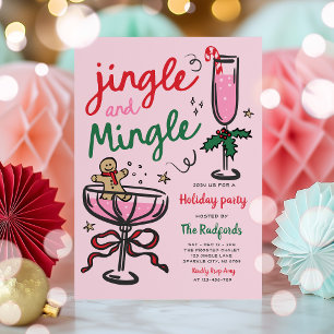 Invitation Jingle & Mingle Main Drake Fête de Noël