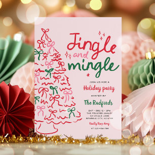 Invitation Jingle & Mingle Main Drake Fête de Noël
