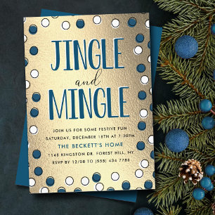 Invitation Jingle & Mingle Modern Holiday Party