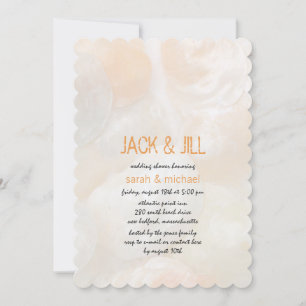 Invitation Jingle Shells Modern Jack et Jill Wedding shower