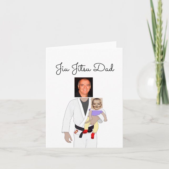 Invitation Jiu Jitsu Dad Custom Photos and Handwritten Text I (Devant)