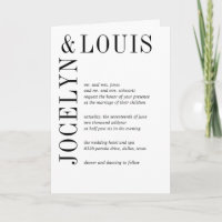 Jocelyn Mariage moderne noir et blanc