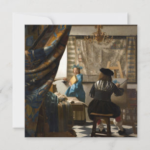 Invitation Johannes Vermeer - L'Allégorie de la Peinture