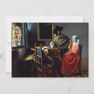 Invitation Johannes Vermeer - Le verre du vin