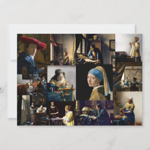 Invitation Johannes Vermeer - Patchwork de chefs-d'oeuvre