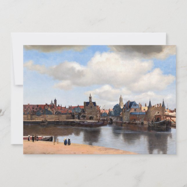 Invitation Johannes Vermeer - Vue de Delft (Devant)