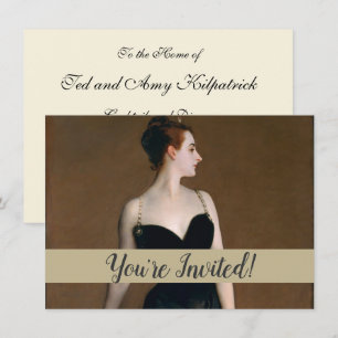 Invitation John Singer Sargent Madame X Classic Portrait