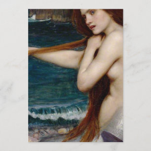 Invitation John William Waterhouse Mermaid