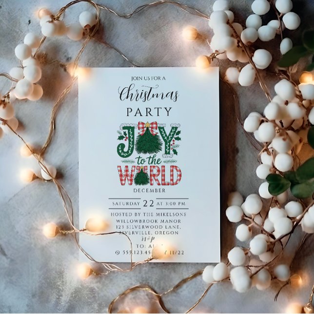 Invitation Joie au Noël mondial (Créateur téléchargé)
