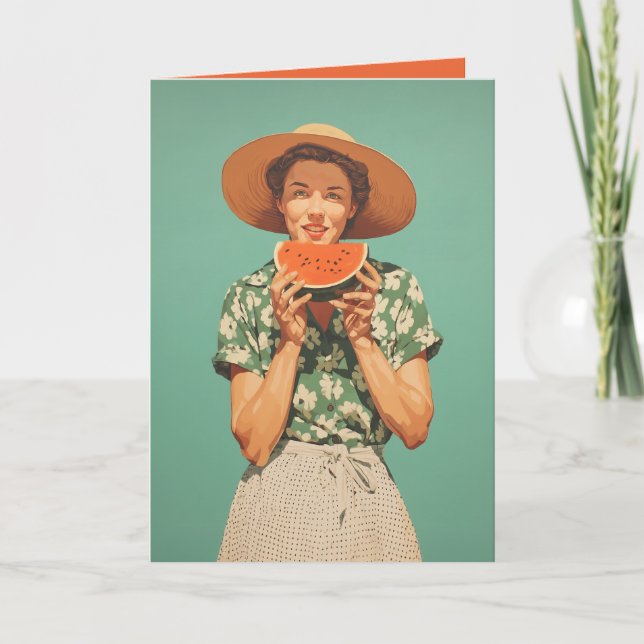 Invitation Joie d'été avec Watermelon (Devant)