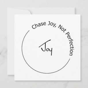 Invitation Joie et non perfection