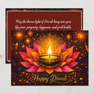 Invitation Joie radieuse de Diwali