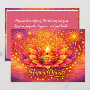 Invitation Joie radieuse de Diwali