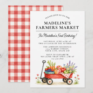 Invitation Joli Anniversaire de 1 an Marché de Producteurs à